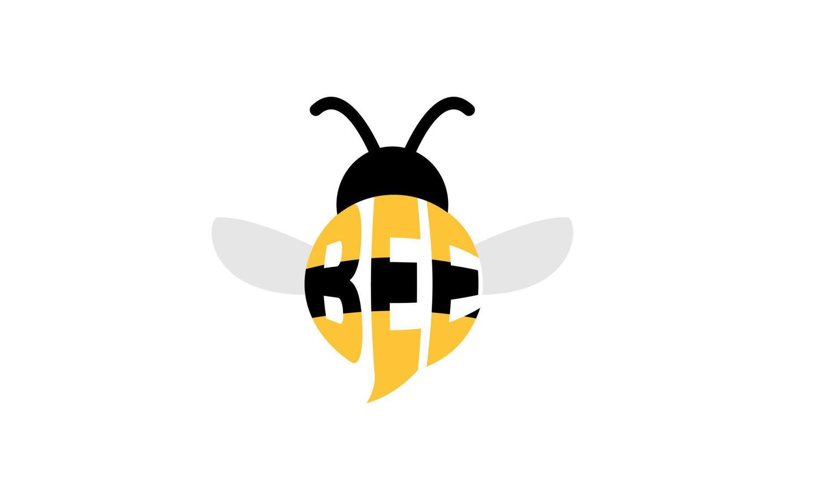 Stock abstrakte kreative Biene formt Logo modernes Unternehmen vektor