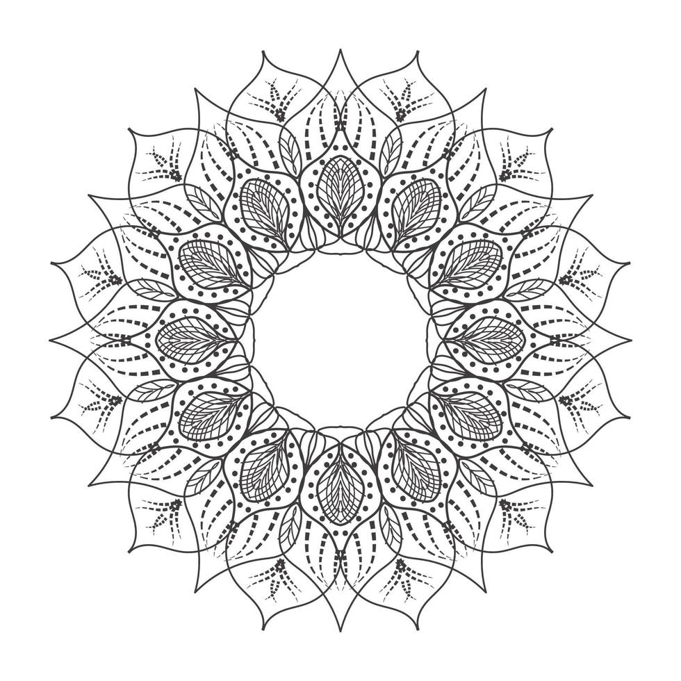 mandalaformat cirkulärt mönster med den senaste konsten vektor