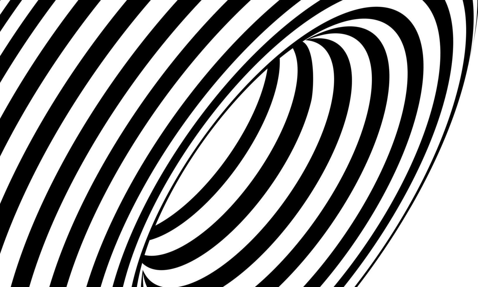 lager vektormönster av svarta och vita linjer optisk illusion vektorillustration bakgrund del 2 vektor