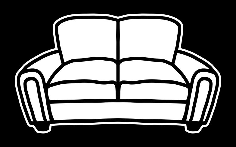 Couch-Vektor-Symbol vektor