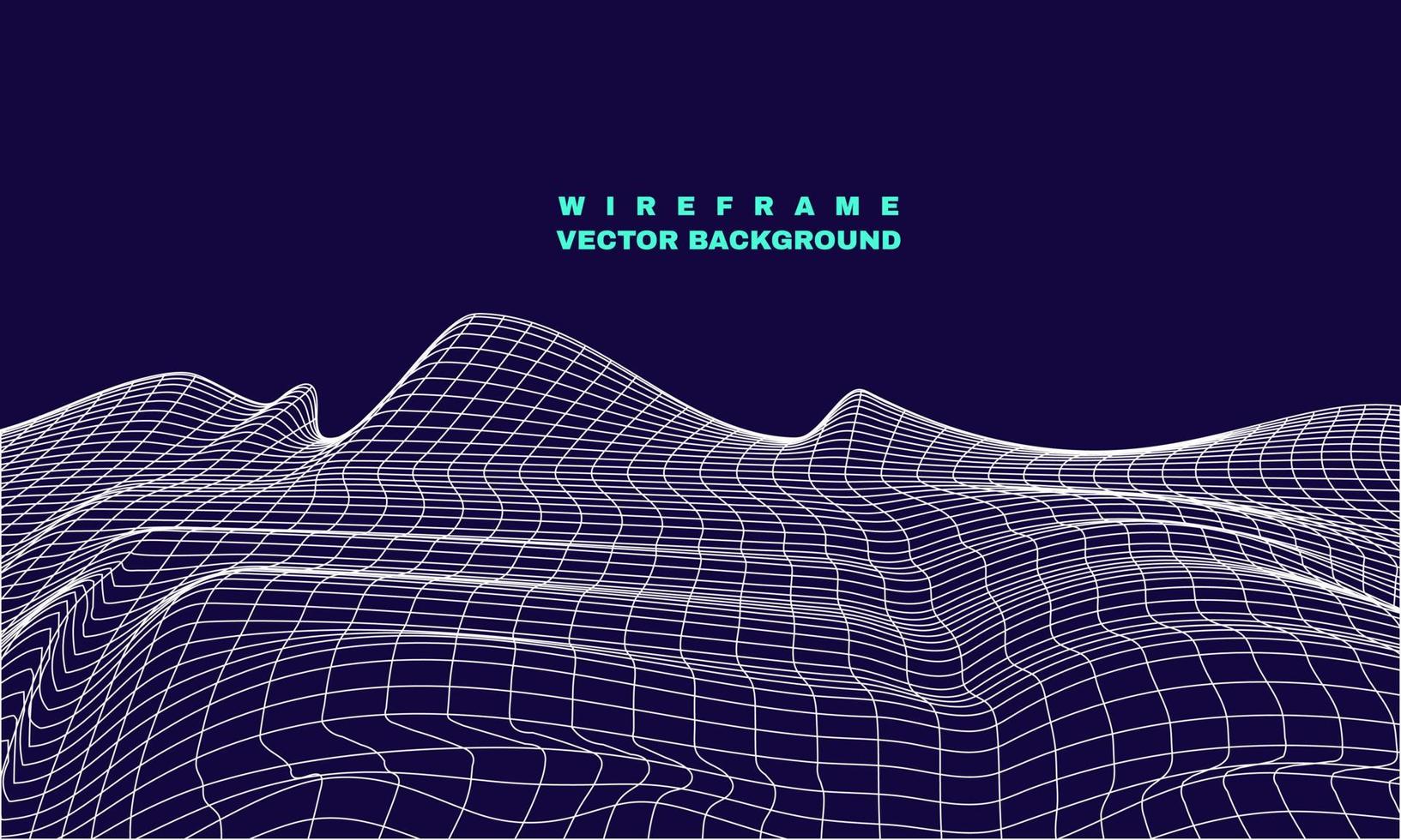 lager vektor abstrakt wireframe landskap cyberrymden teknologi wireframe bakgrund vektor del 4