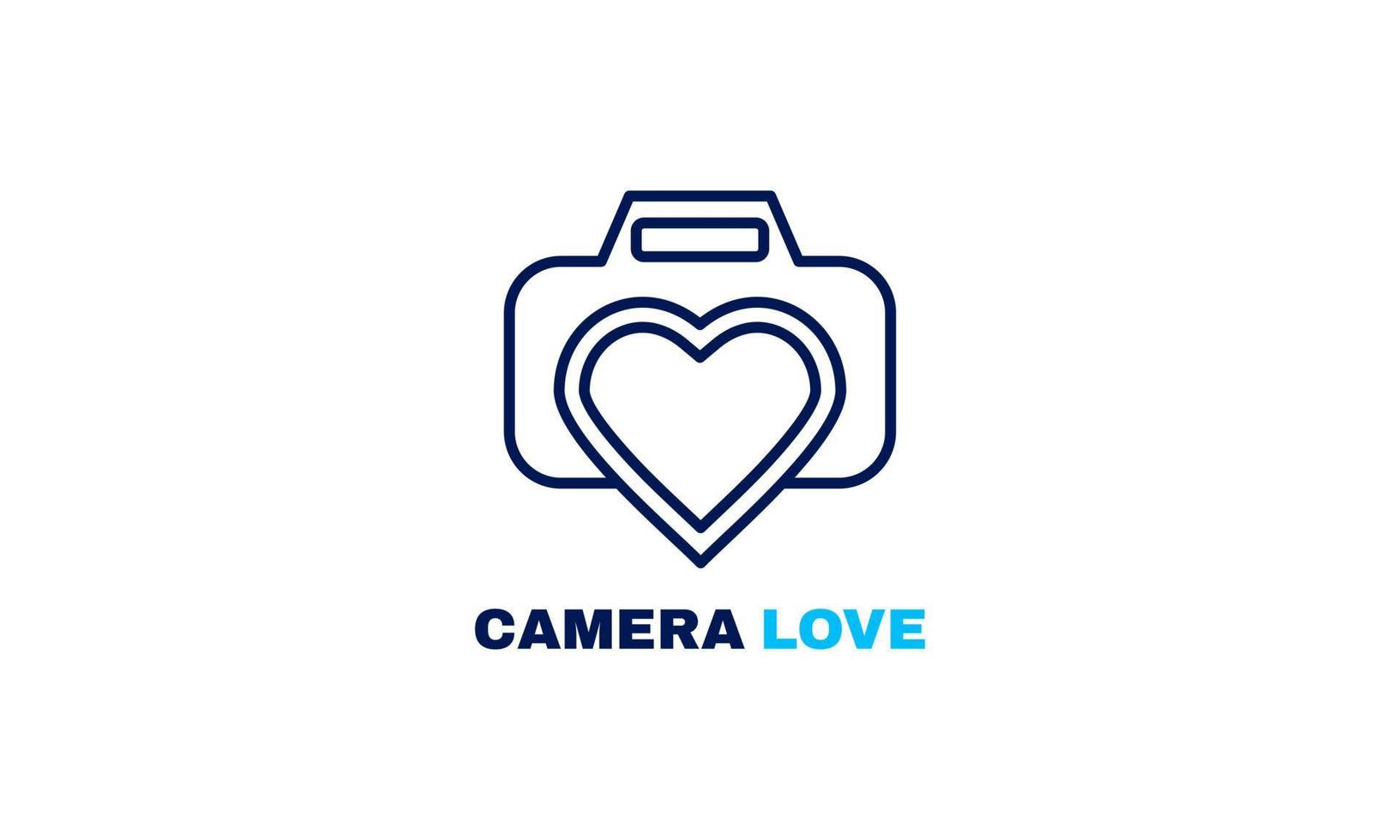 stock Vektorgrafik Kamera Liebe Fotografie Logo Symbol Vektor Vorlage