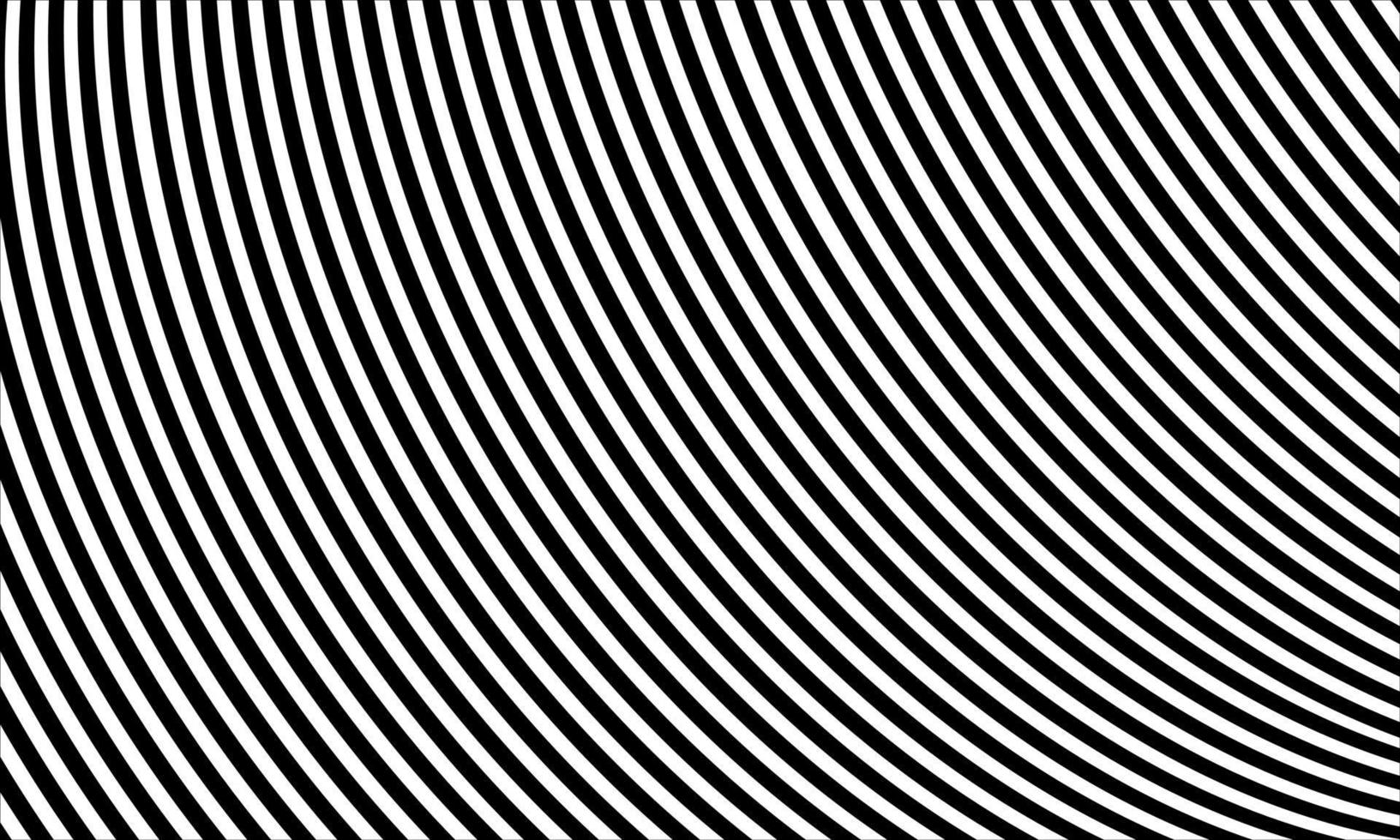 abstrakt mönster av svarta och vita linjer optisk illusion vektor illustration bakgrund del 8