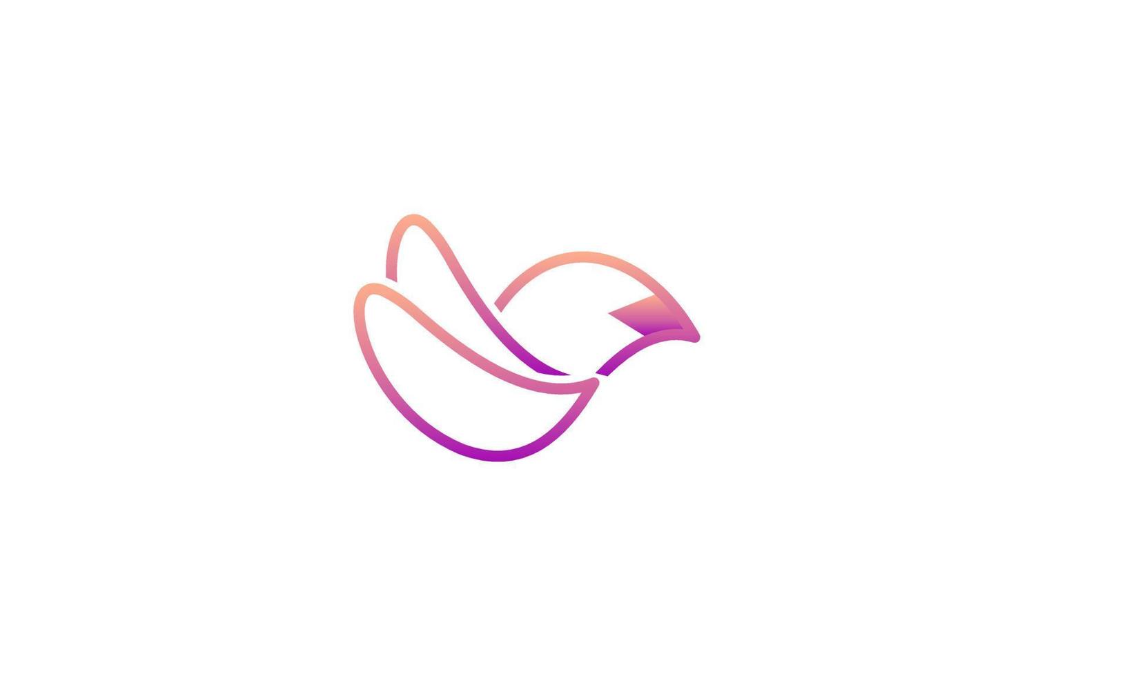 Stock Vektorgrafik Tier Vogel mit buntem Logo-Icon-Design isolierte abstrakte Sammlung vektor