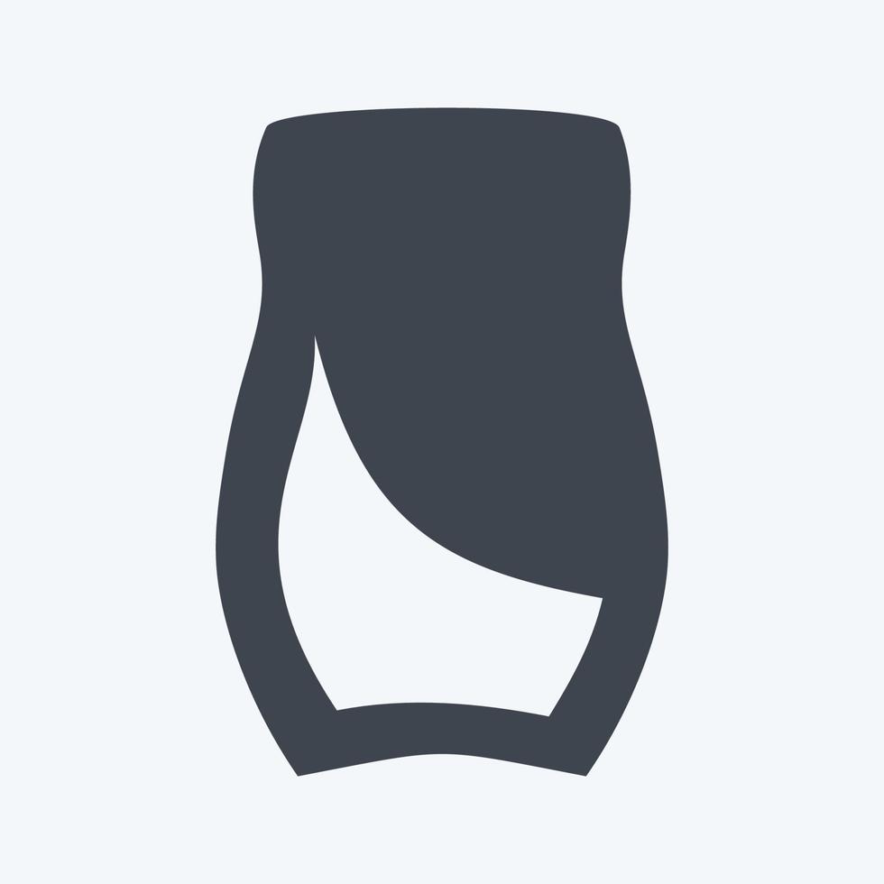 kaffeflaska ikonen i trendig glyph stil isolerad på mjuk blå bakgrund vektor
