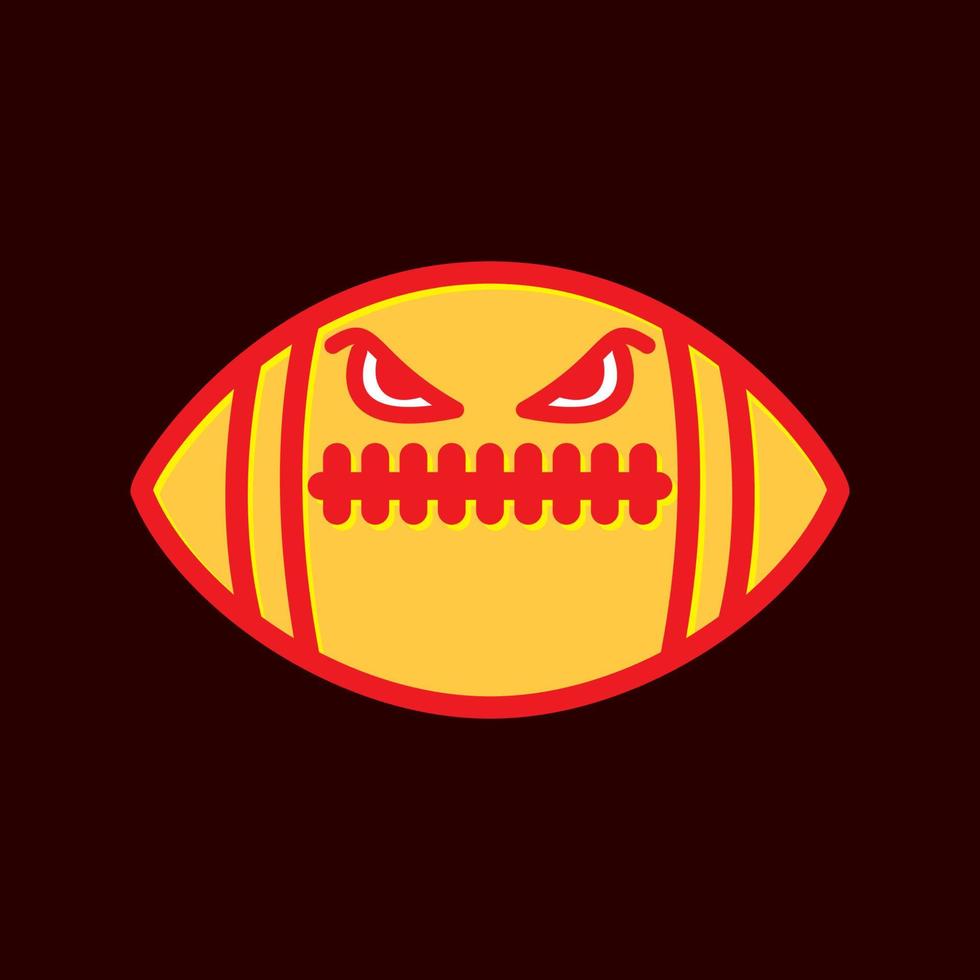 American Football Ball abstrakte Logo-Design-Vektor-Symbol-Symbol-Illustration vektor