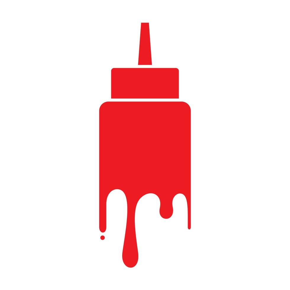 rote Soße schmelzen Logo Symbol Vektor Icon Illustration Grafikdesign
