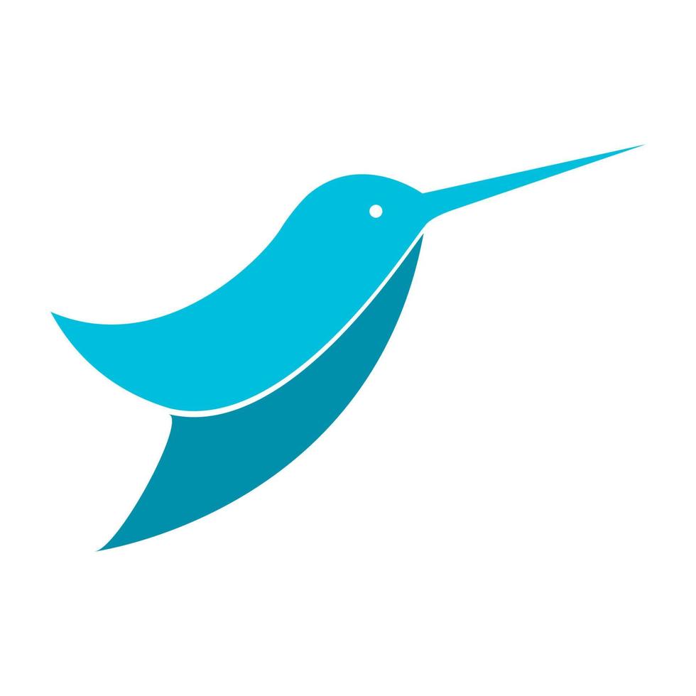 enkel abstrakt kolibrifluga logotyp symbol ikon vektor grafisk design illustration idé kreativ