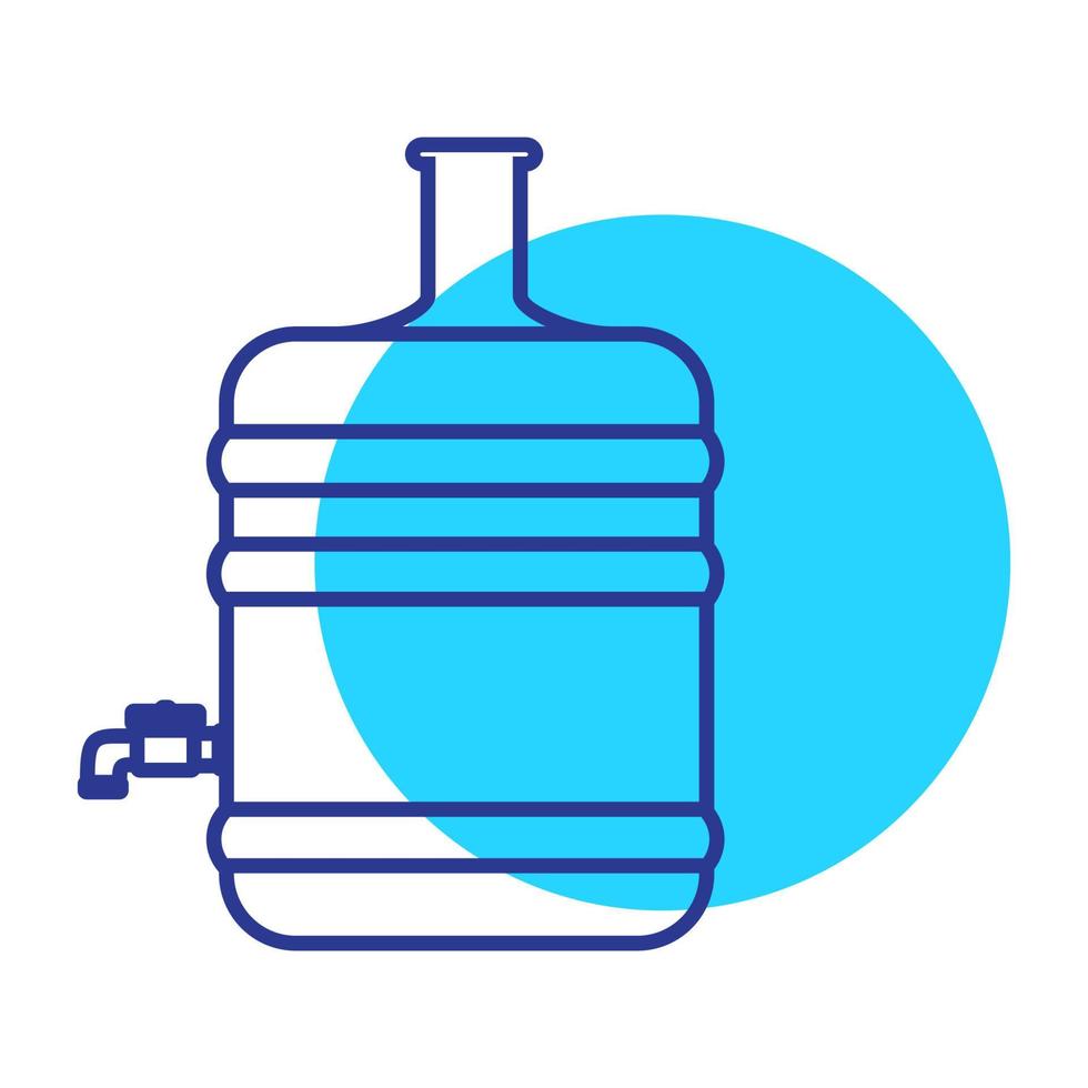 Wasser Gallone Logo Vektor Symbol Icon Design Grafik Illustration