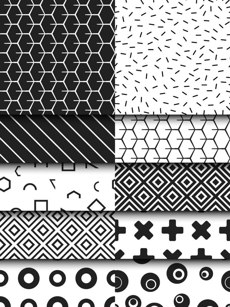 geometriska minimala sömlösa mönster för tapeter, flygblad, affisch, broschyromslag, typografi eller andra tryckprodukter. vektor illustration.