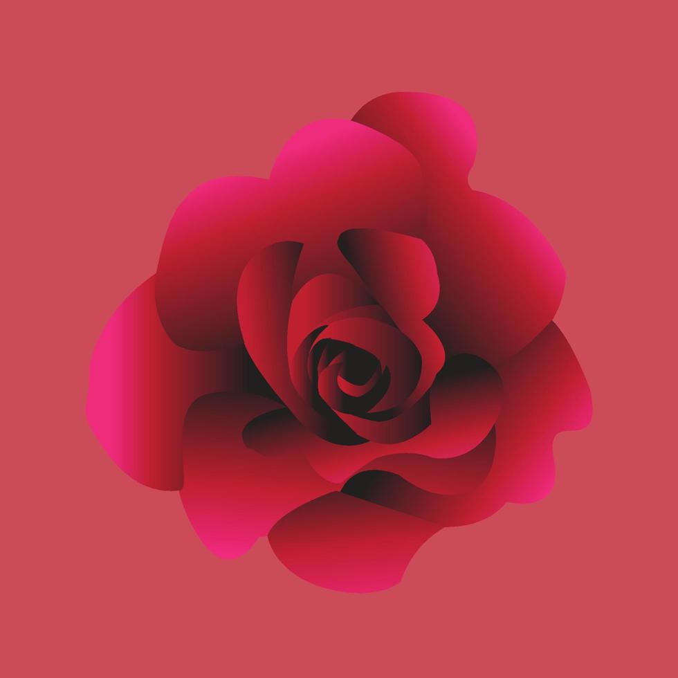 vackra röda rosor för nära och kära på alla hjärtans dag vektor