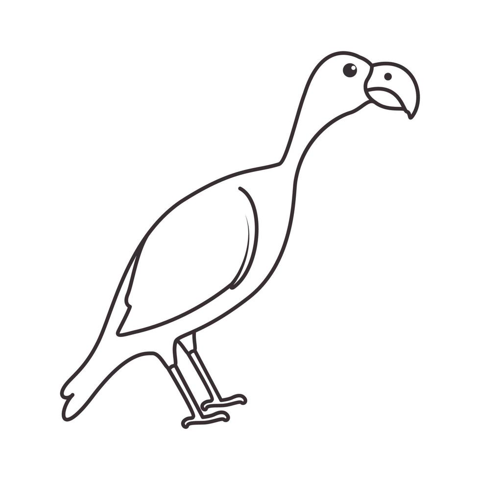 linjer enkel fågelgam logotyp symbol vektor ikon illustration grafisk design