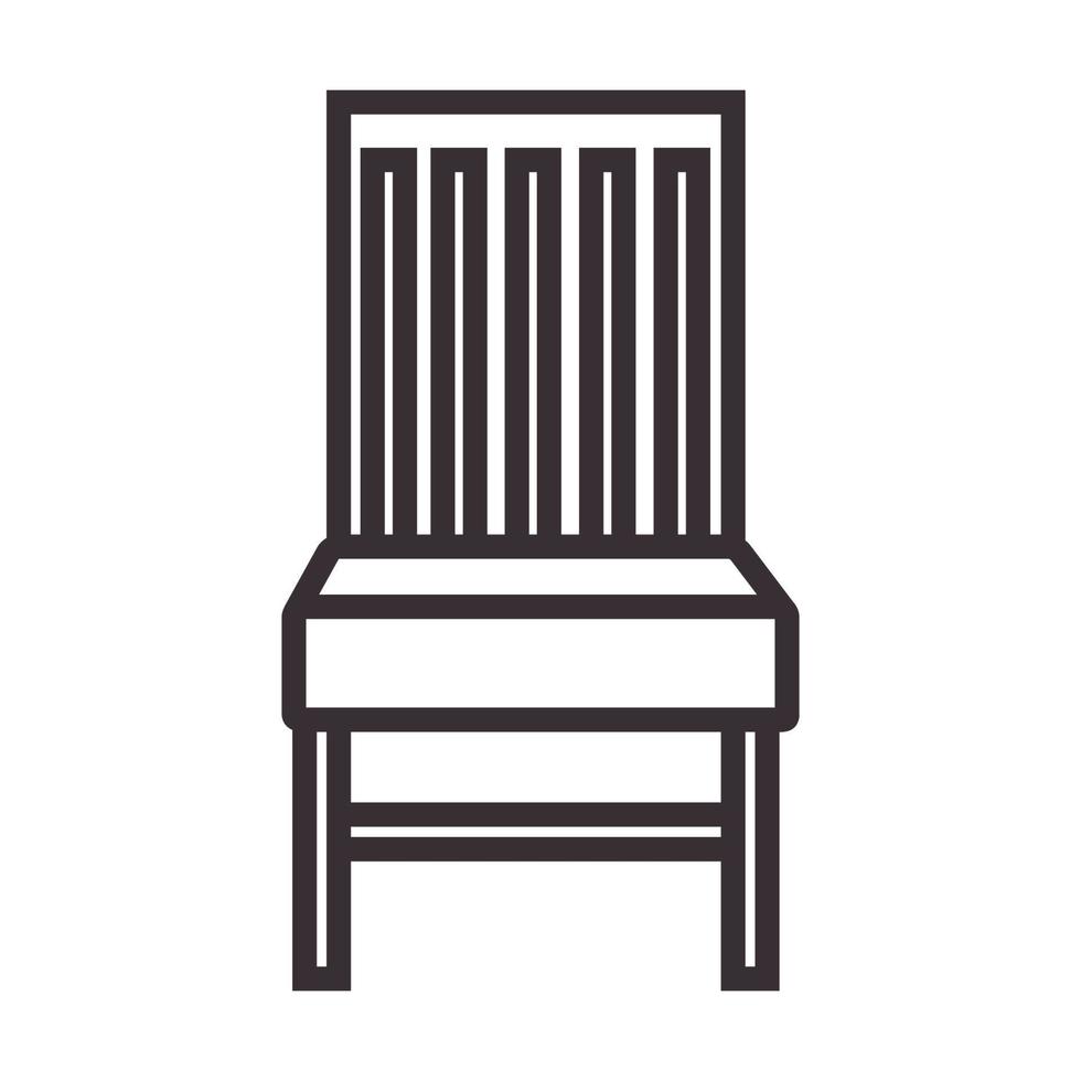 minimalistiskt trä moderna linjer inredningsmöbler logotyp vektor symbol ikon designillustration