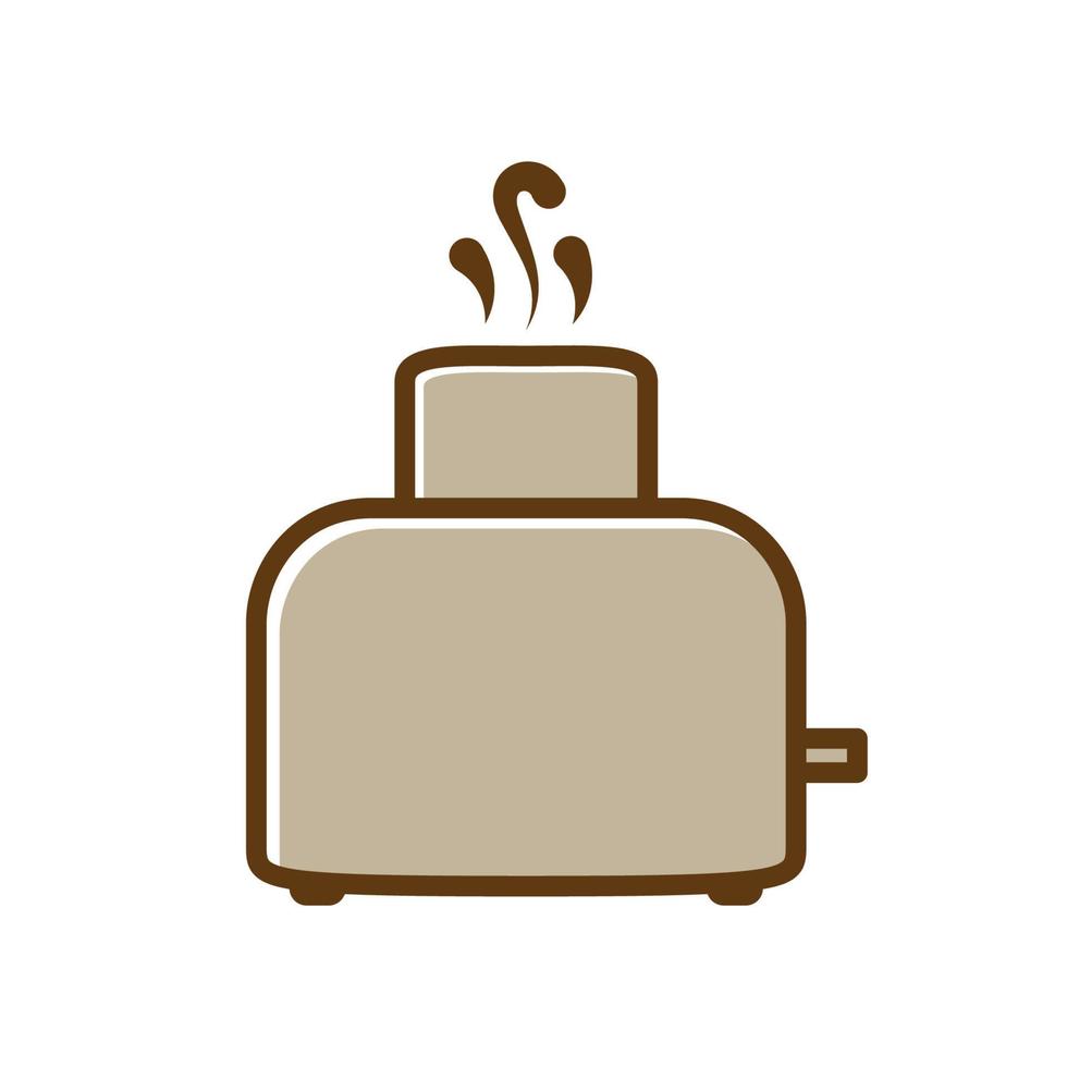 Toaster braun modernes Logo Design Vektor Icon Symbol Illustration