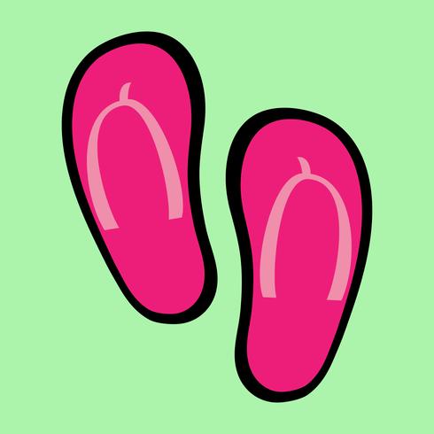 Flip Flop Schuh Vektor Icon