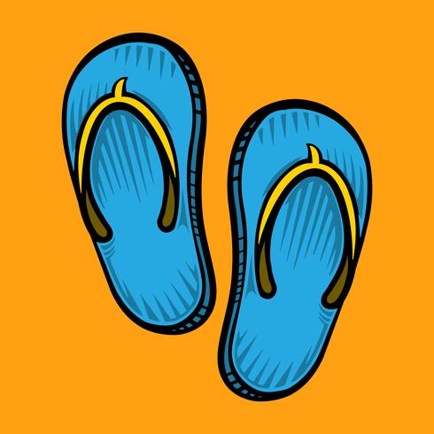 Flip Flop Schuh Vektor Icon