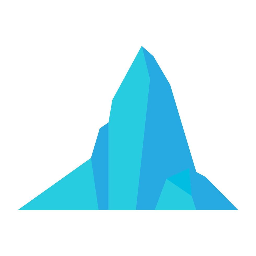 Eisberg oder Gletscher abstrakte Logo Vektor Symbol Icon Design Grafik Illustration