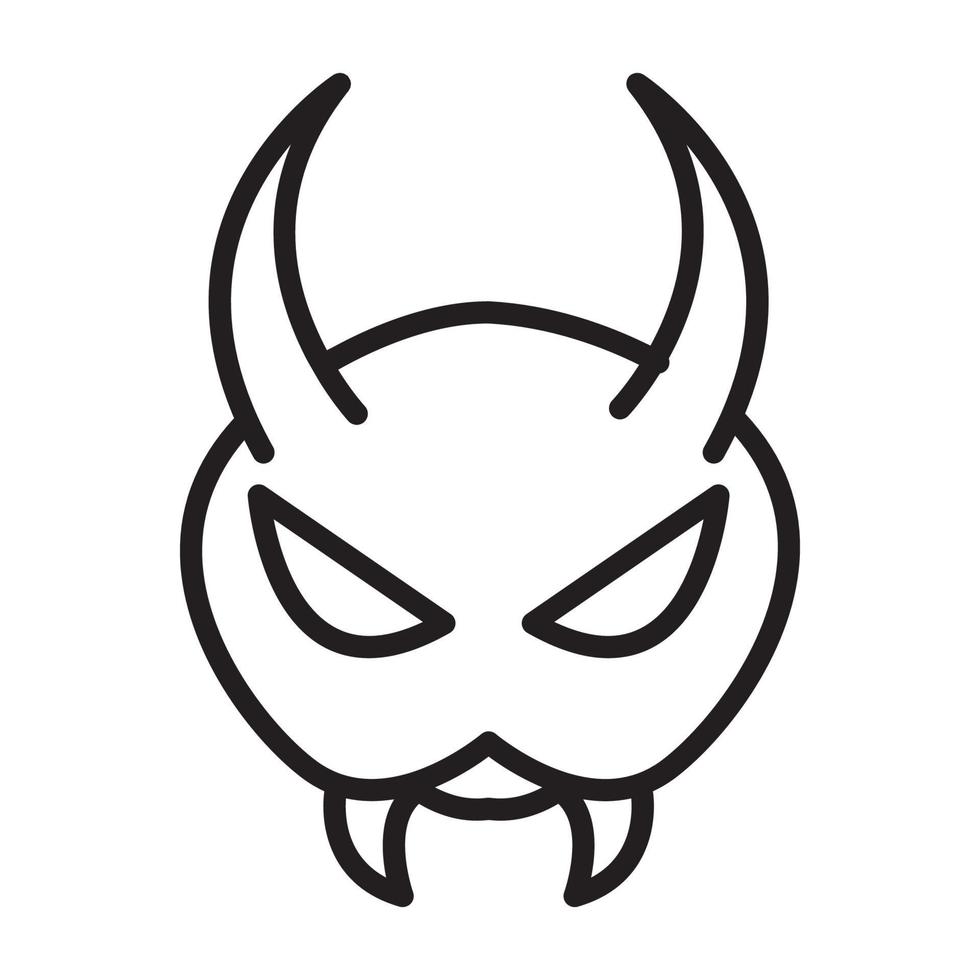 Linien Ameise Totenkopf Logo Vektor Symbol Icon Design Illustration