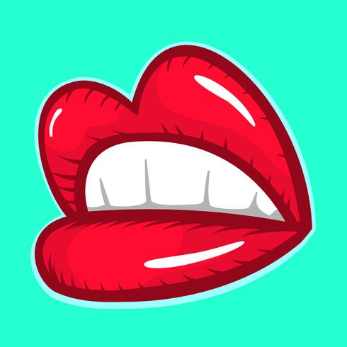 Sexy Lippenvektorikone vektor