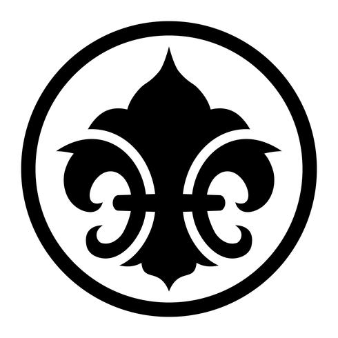 Fleur de lis symbolen vektor