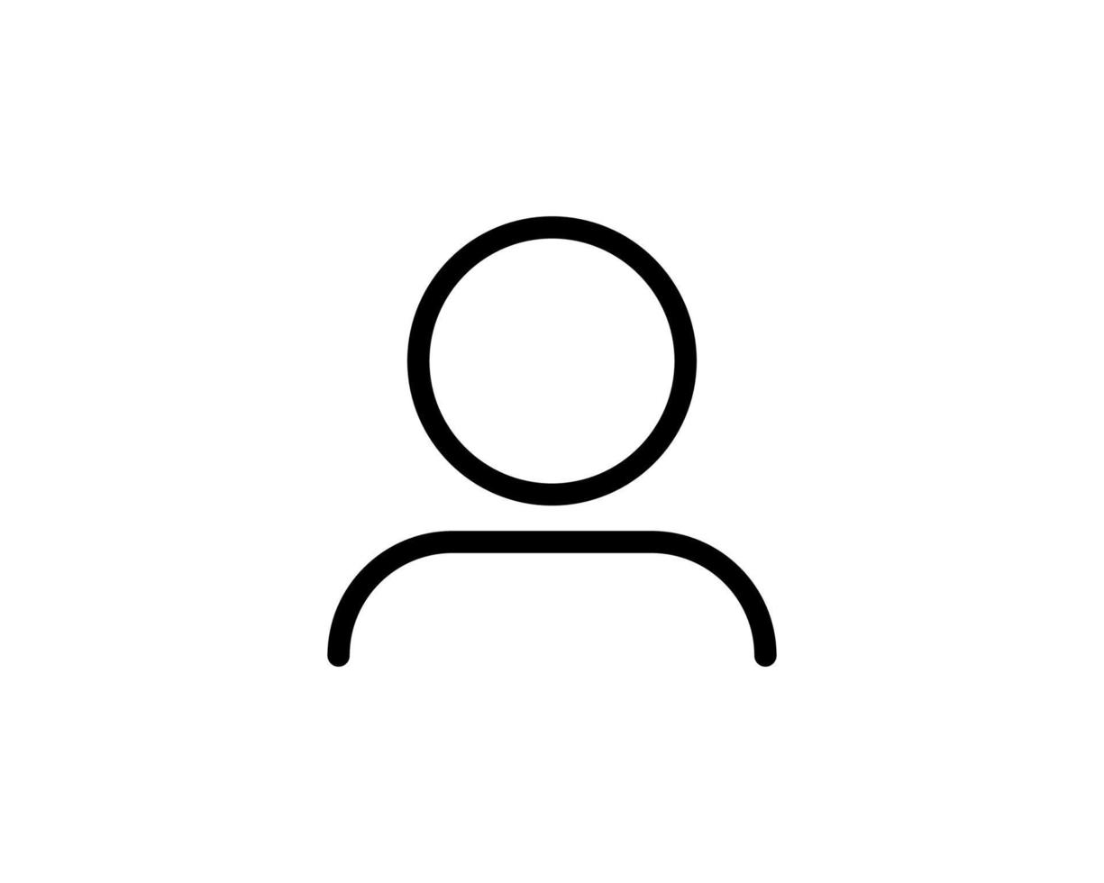 användarens tecken ikon. person symbol. mänsklig avatar. vektor isolerad på vit bakgrund.