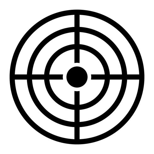 Ziel-Vektor-Symbol vektor