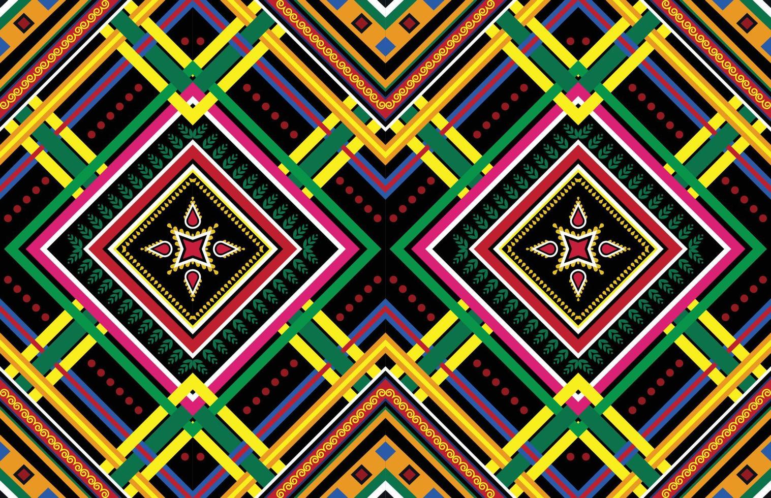 sömlösa orientaliska geometriska etniska mönster för bakgrund eller tapet. matta golv gardin design vektor