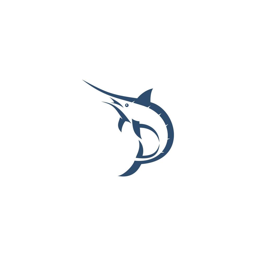 svärdfisk logotyp design inspiration vektor