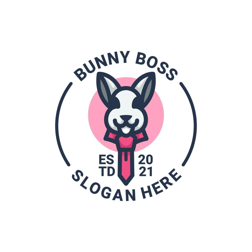 illustration vektorgrafik av bunny boss, bra för logotyp design vektor