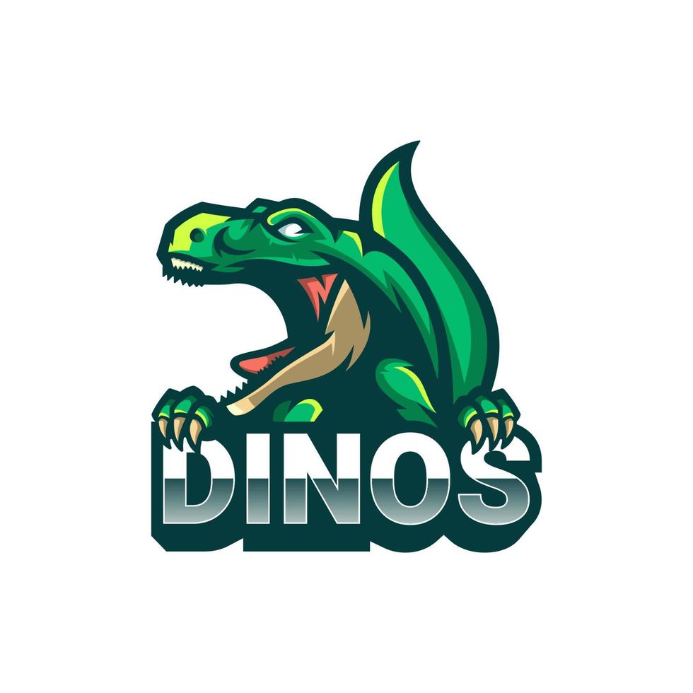 Illustrationsvektorgrafik von Dinos, gut für Logodesign vektor