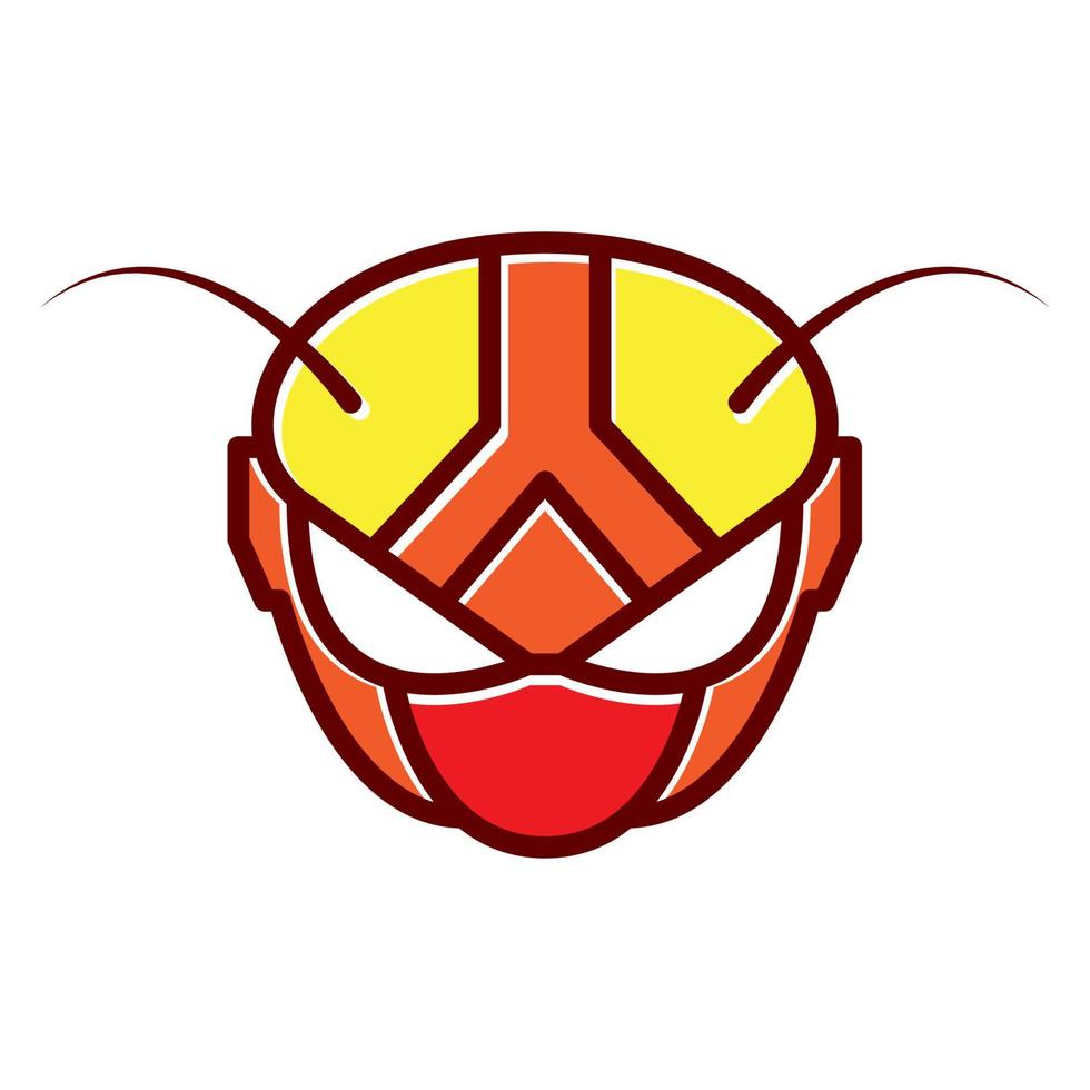trollslända mask logotyp symbol vektor ikon grafisk design illustration
