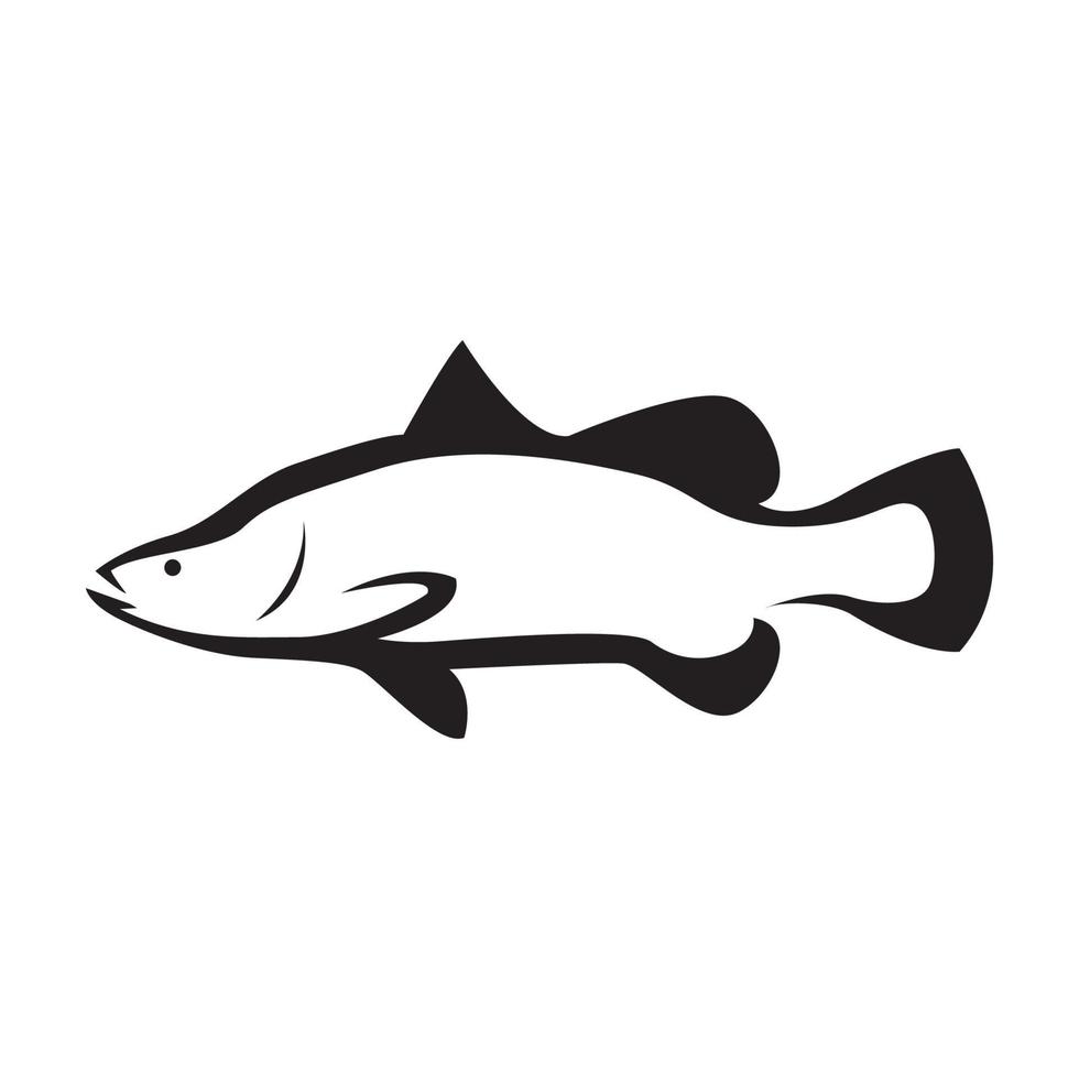 modern form fisk snapper logotyp symbol ikon vektor grafisk design illustration