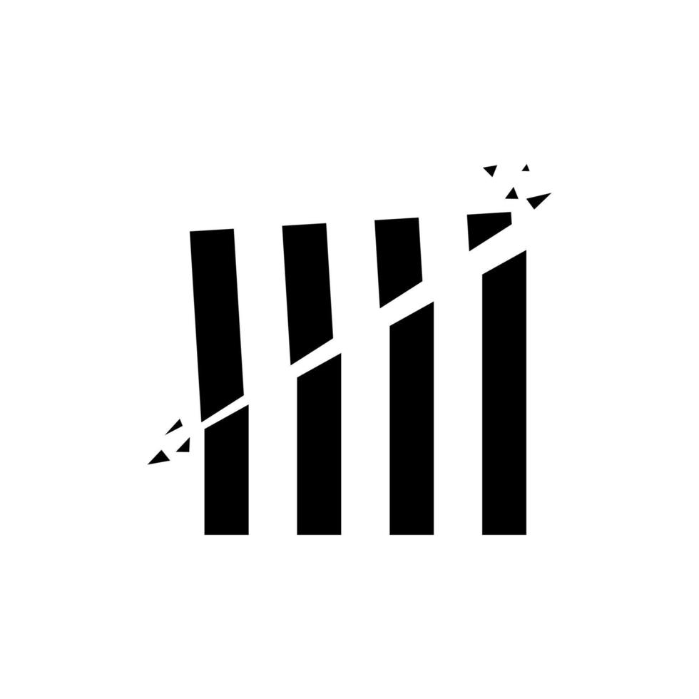 bambusschwert ninja logo design vektor