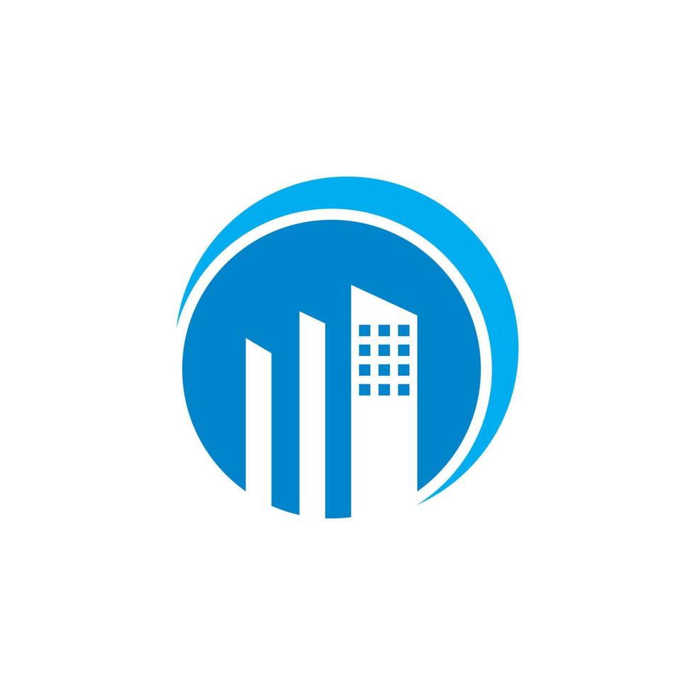 Immobilienlogo, Gebäudelogo vektor