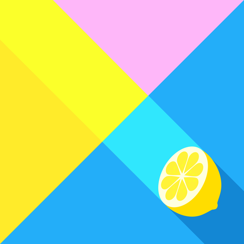Kreativer Sommer-Zitronen-Hintergrund vektor