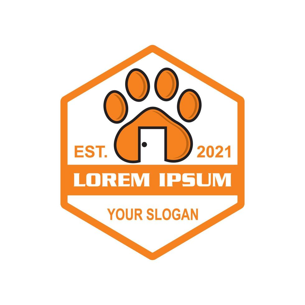 logotyp för husdjurshem, veterinärlogotyp vektor