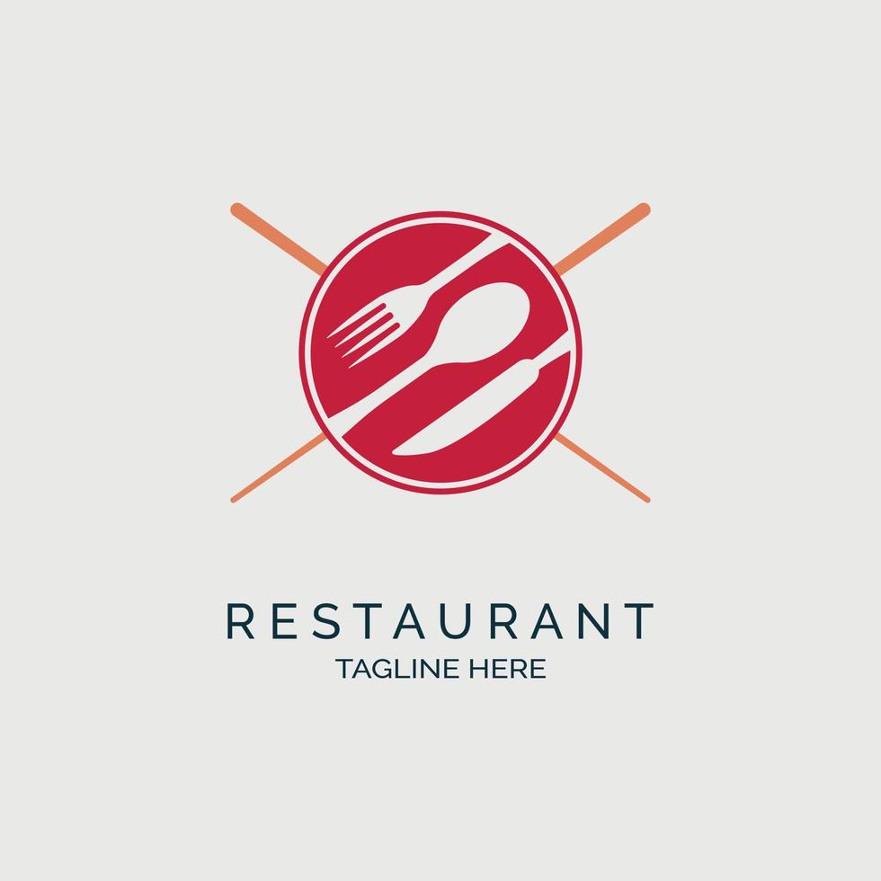 Restaurant-Logo-Design-Vorlage für Marke oder Unternehmen und andere vektor