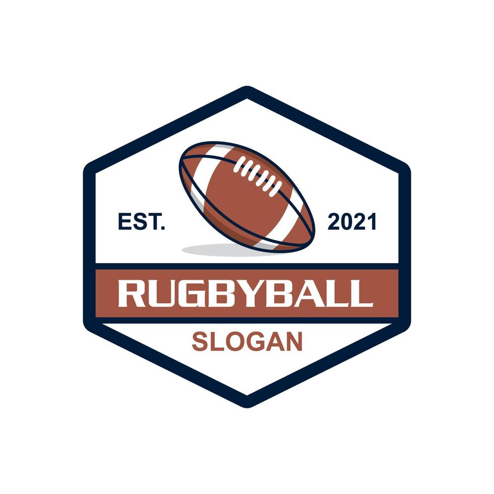 rugby logotyp, sport logotyp vektor