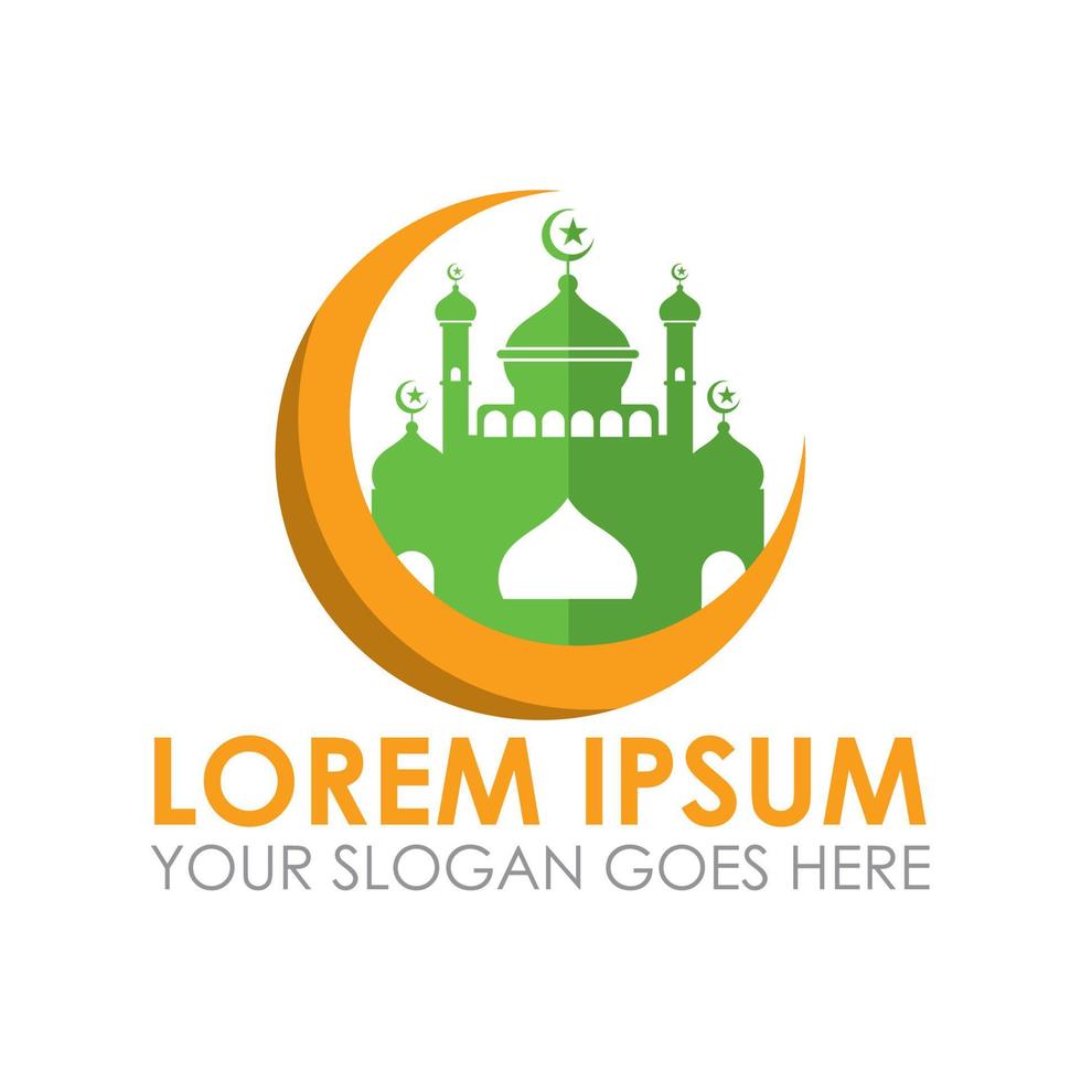 moské vektor, ramadan logotyp vektor