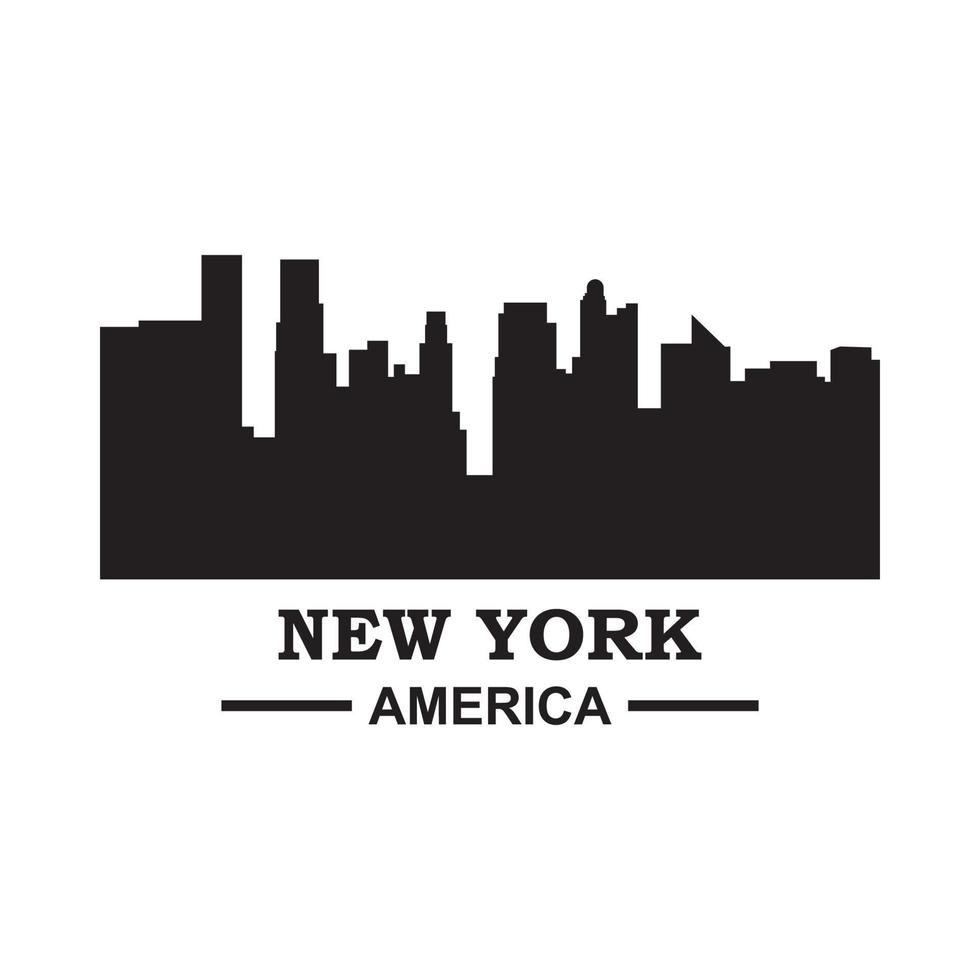 stadsbild vektor, new york logotyp vektor