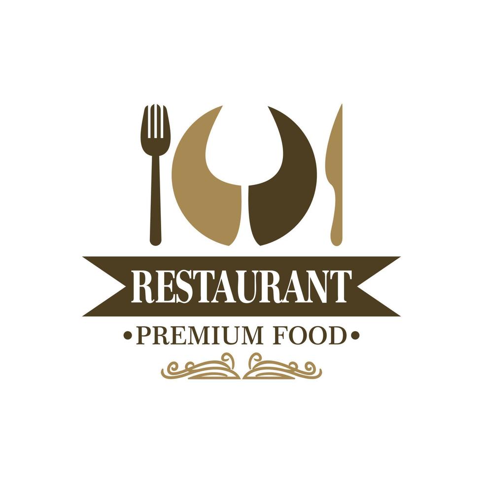 Restaurant-Logo, Lebensmittel-Logo-Vektor vektor