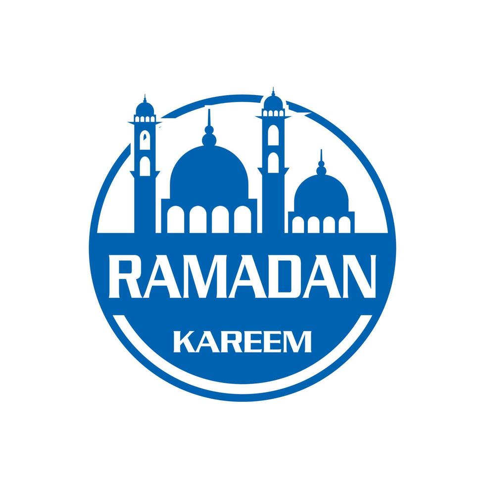 ramadan logotyp, muslimsk logotyp vektor