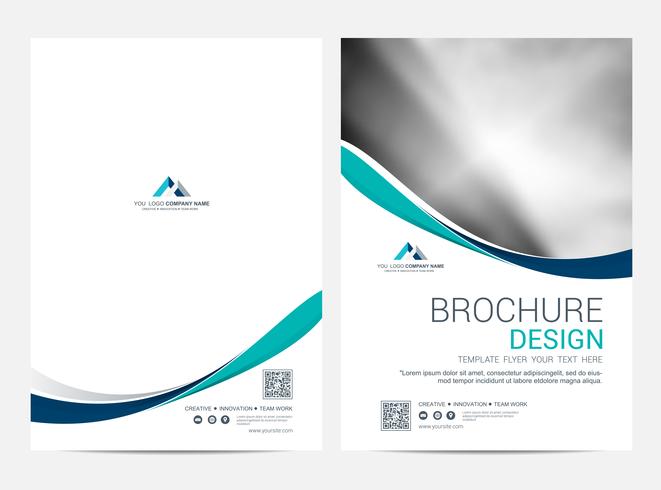 Broschüre Layoutvorlage, Cover-Design-Hintergrund vektor