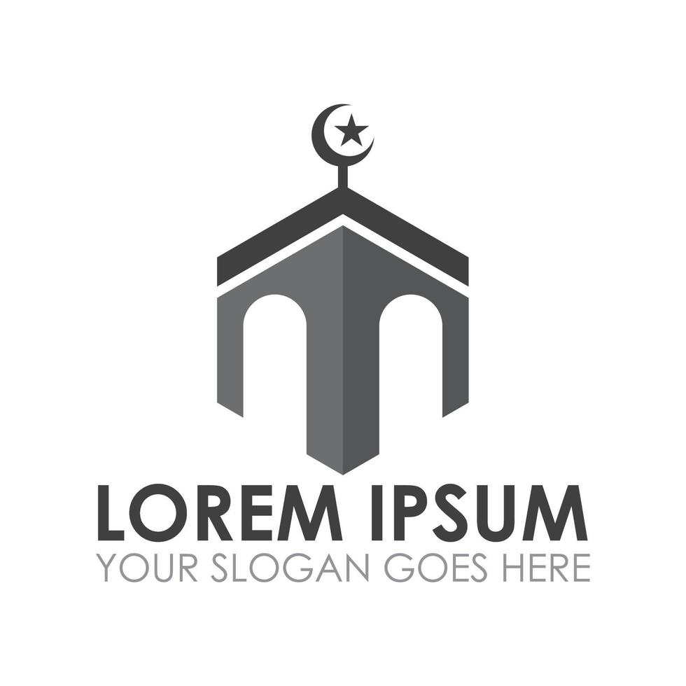 moské vektor, islamisk logotyp vektor