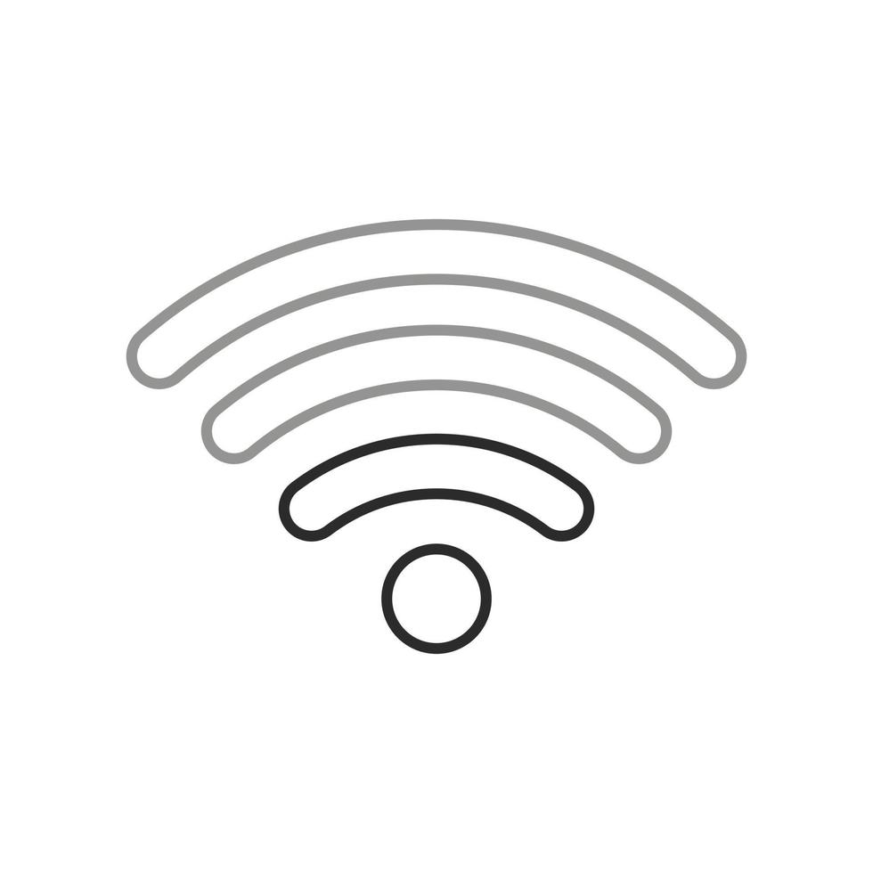 wifi signal ikon tecken vektor svart färg