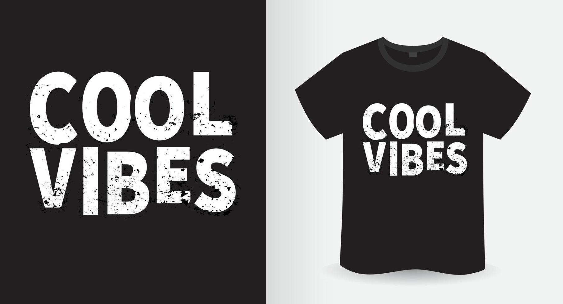 coola vibbar typografi slogan t-shirt design vektor