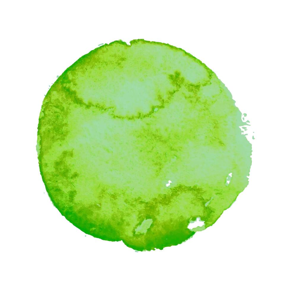 grüner aquarellfleck vektor