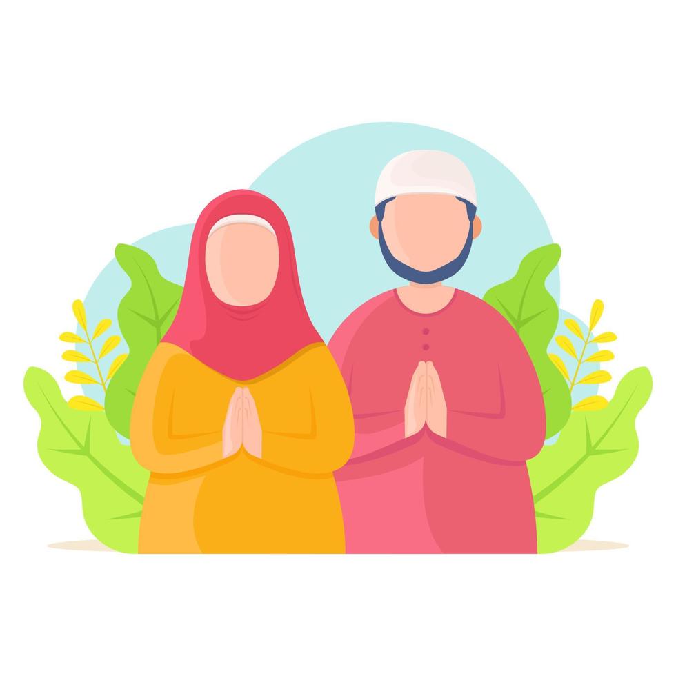 islam familj illustration vektor