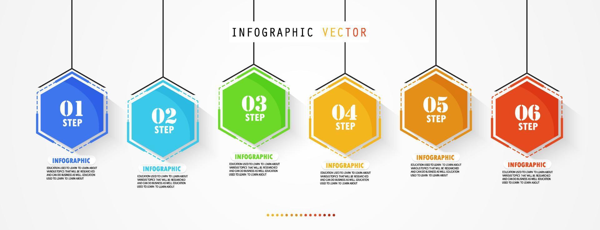 tidslinje infographic mall presentation affärsidé med ikoner, alternativ eller steg. infografik för affärsidéer kan användas för datagrafik, flödesscheman, webbplatser, banners. vektor