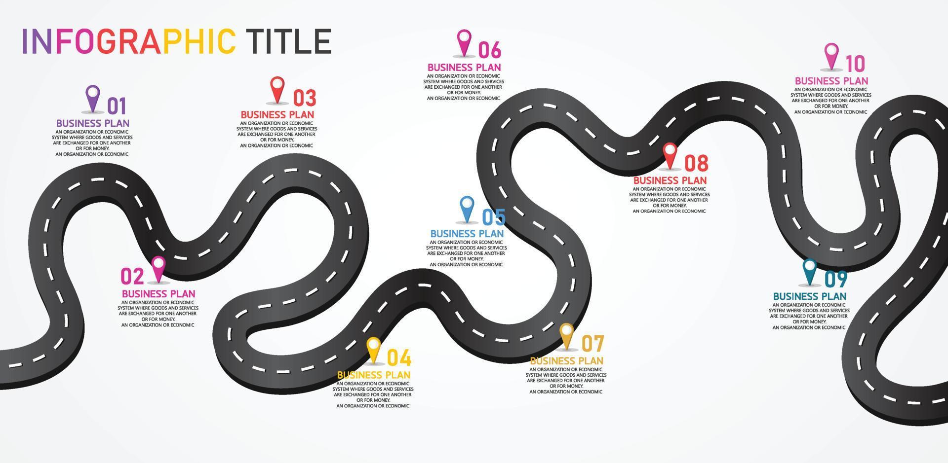 tidslinje infographic mall presentation affärsidé med ikoner, alternativ eller steg. infografik för affärsidéer kan användas för datagrafik, flödesscheman, webbplatser, banners. vektor